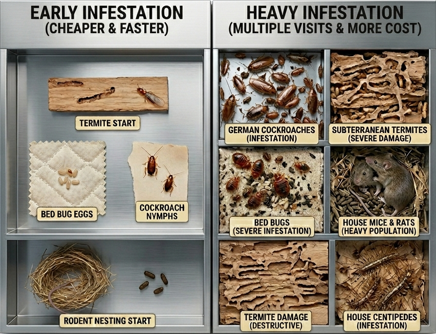 home 15 Pest cost by Infestation Level